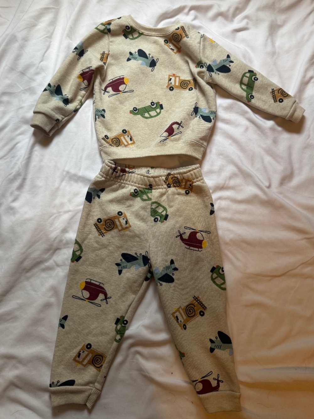 Boys Transport Sweater set (2pc) Sz 18mos